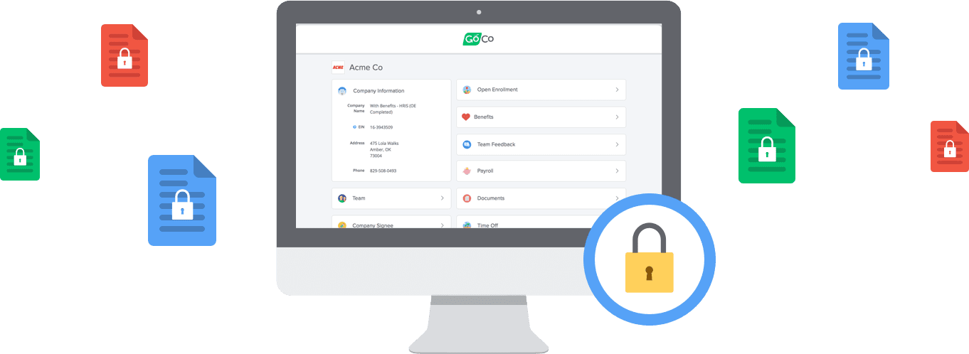a computer with a pad and padlock on it