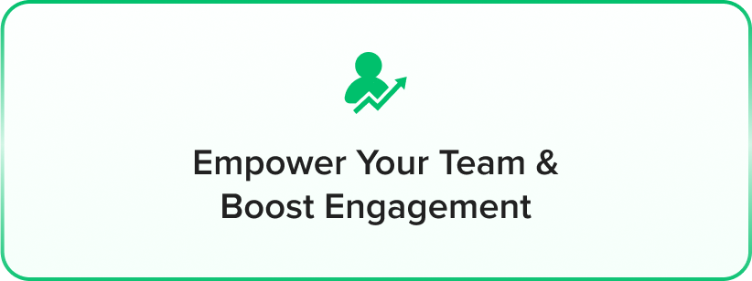 a green square with the words emo your team and a green arrow