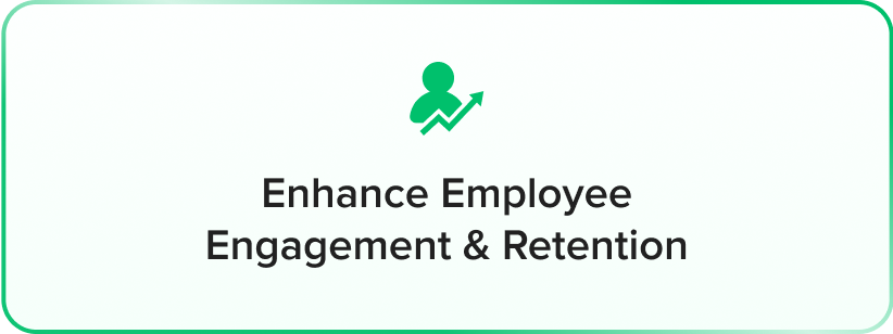 a green and white sign with the words finance, engagement, engagement, and retention