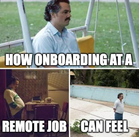 a man sitting on a swing chair next to a pool