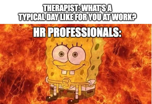 a cartoon character sitting on top of a fire