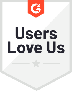 the logo for users love us