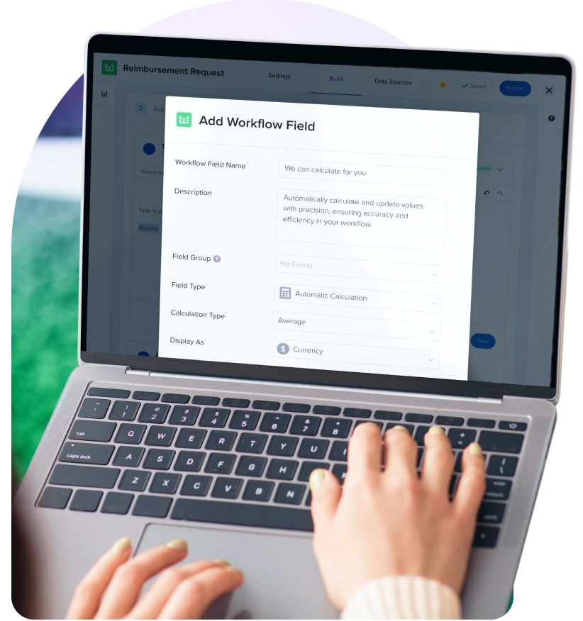 a person using a laptop with the wordpress log