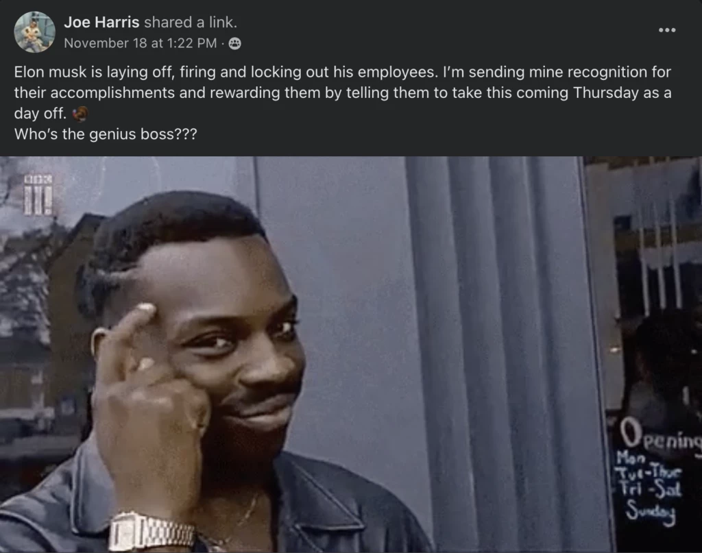 elon musk twitter HR meme