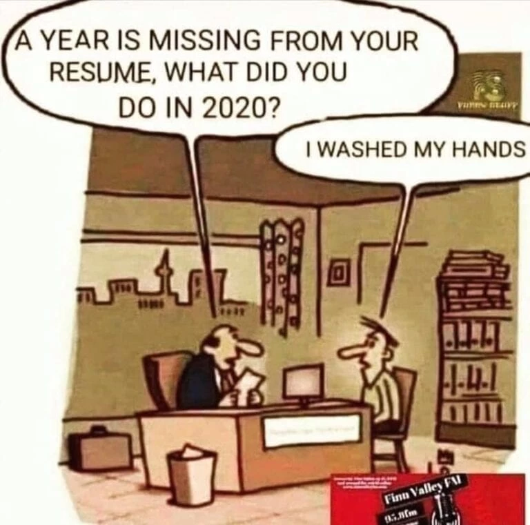 a cartoon of a man sitting at a desk with a thought bubble above him