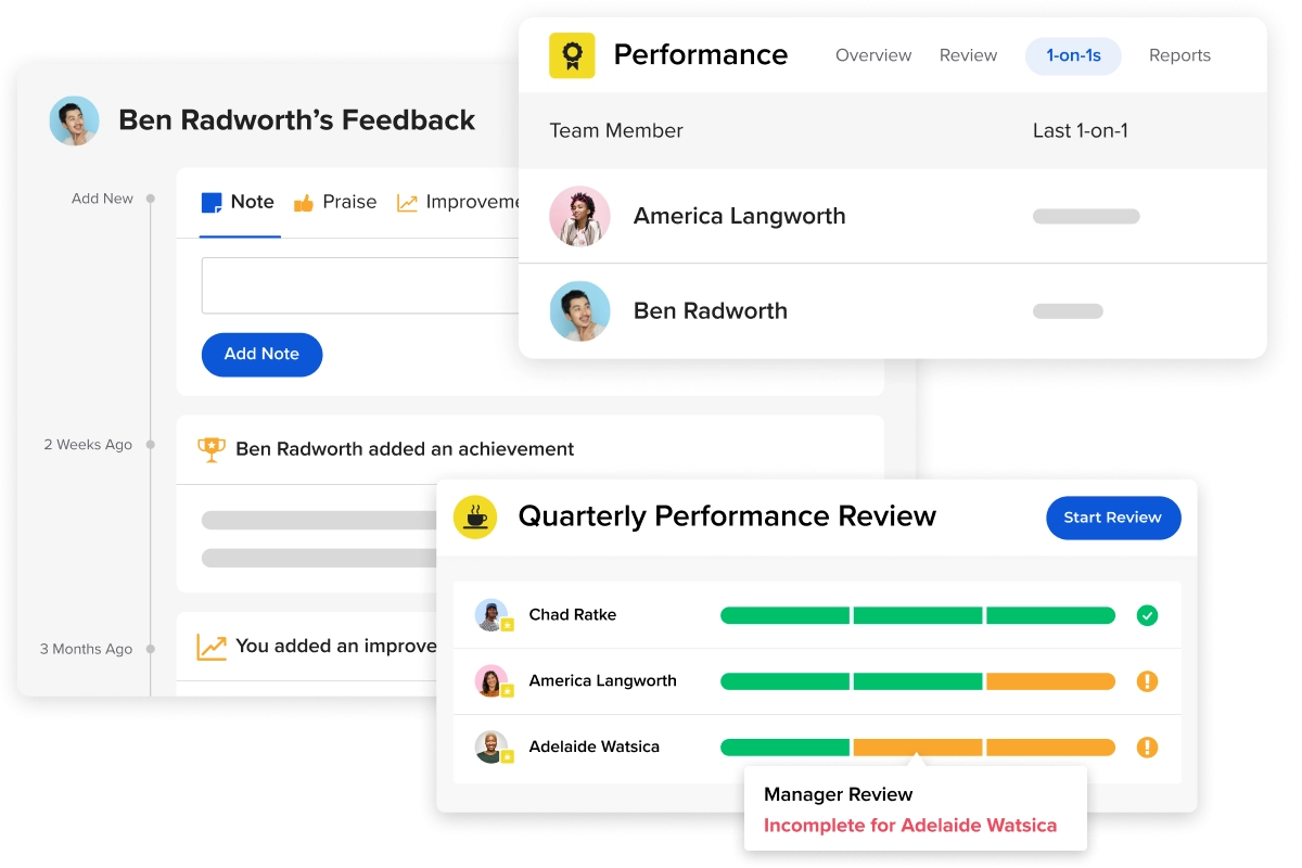 three screens showing the user profile and user profile