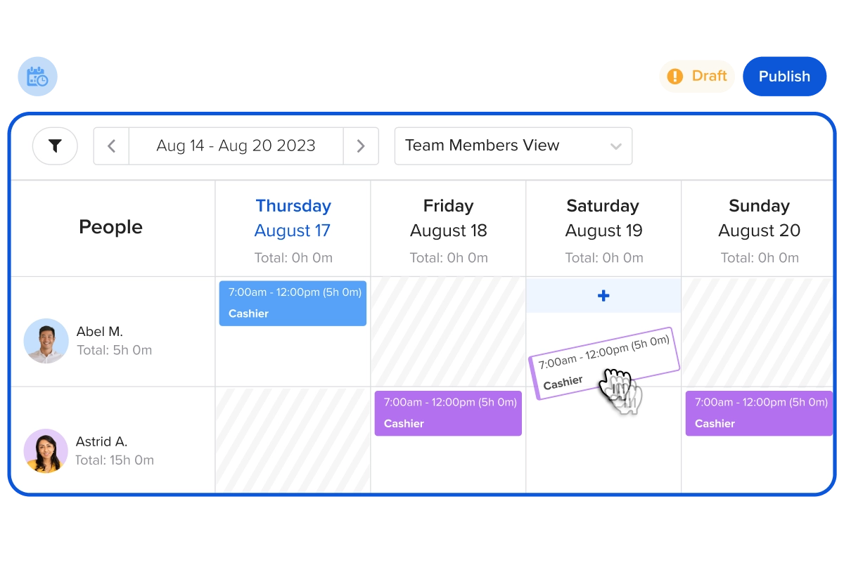 a calendar with the date and time of the event
