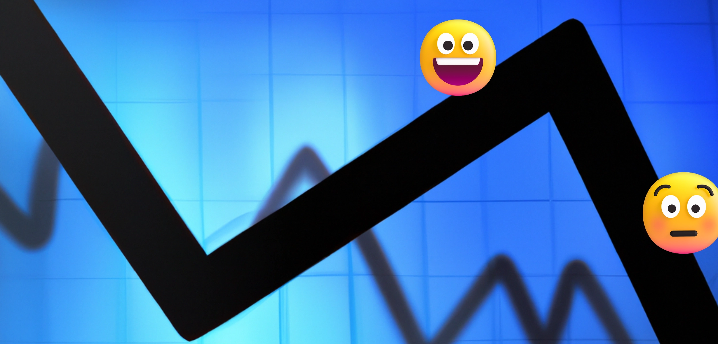 a graph with smiley faces on it