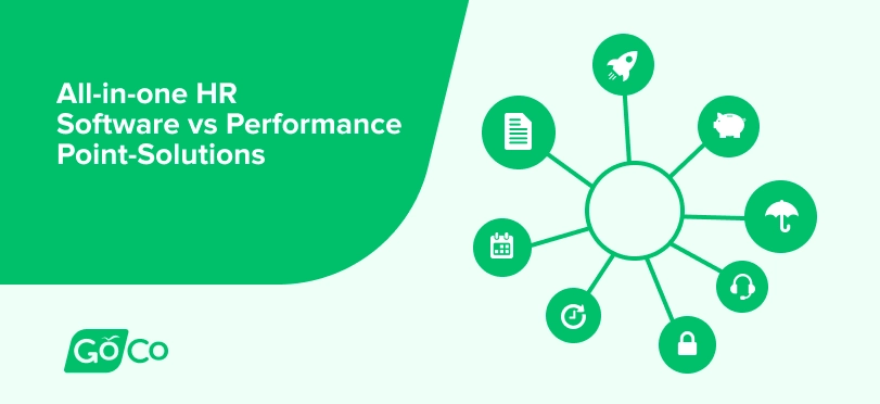 All-in-one HRIS software covers the entire HR process from recruitment to retirement. Point solutions cover only one aspect of the HR process, such as payroll.