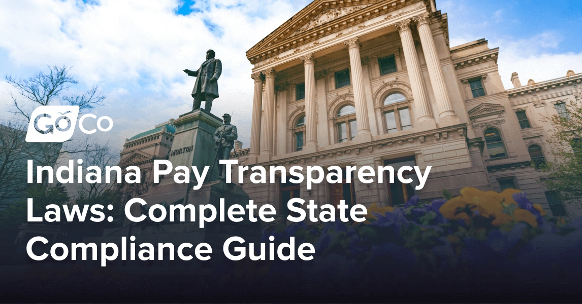 The front of the Indiana Statehouse in spring.