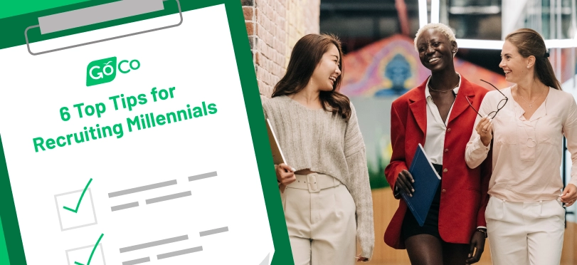 A group of millennial coworkers