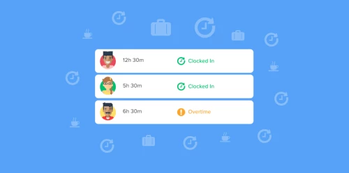 a screenshot app with a blue background and icons